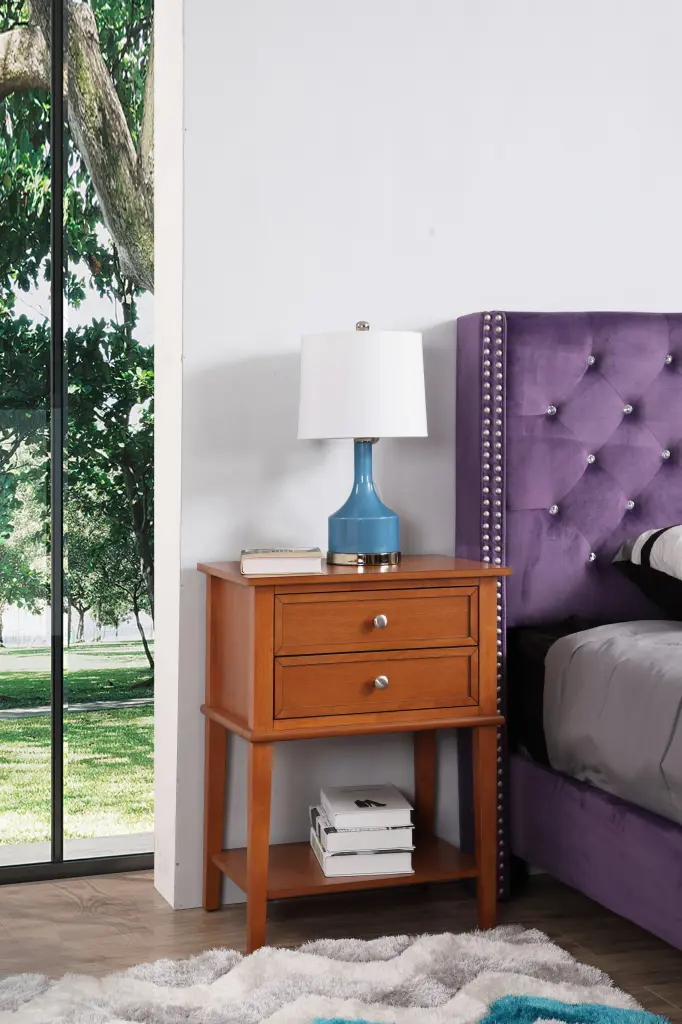Newton G065 N Nightstand Oak Particle Board Bedside Table glory furniture