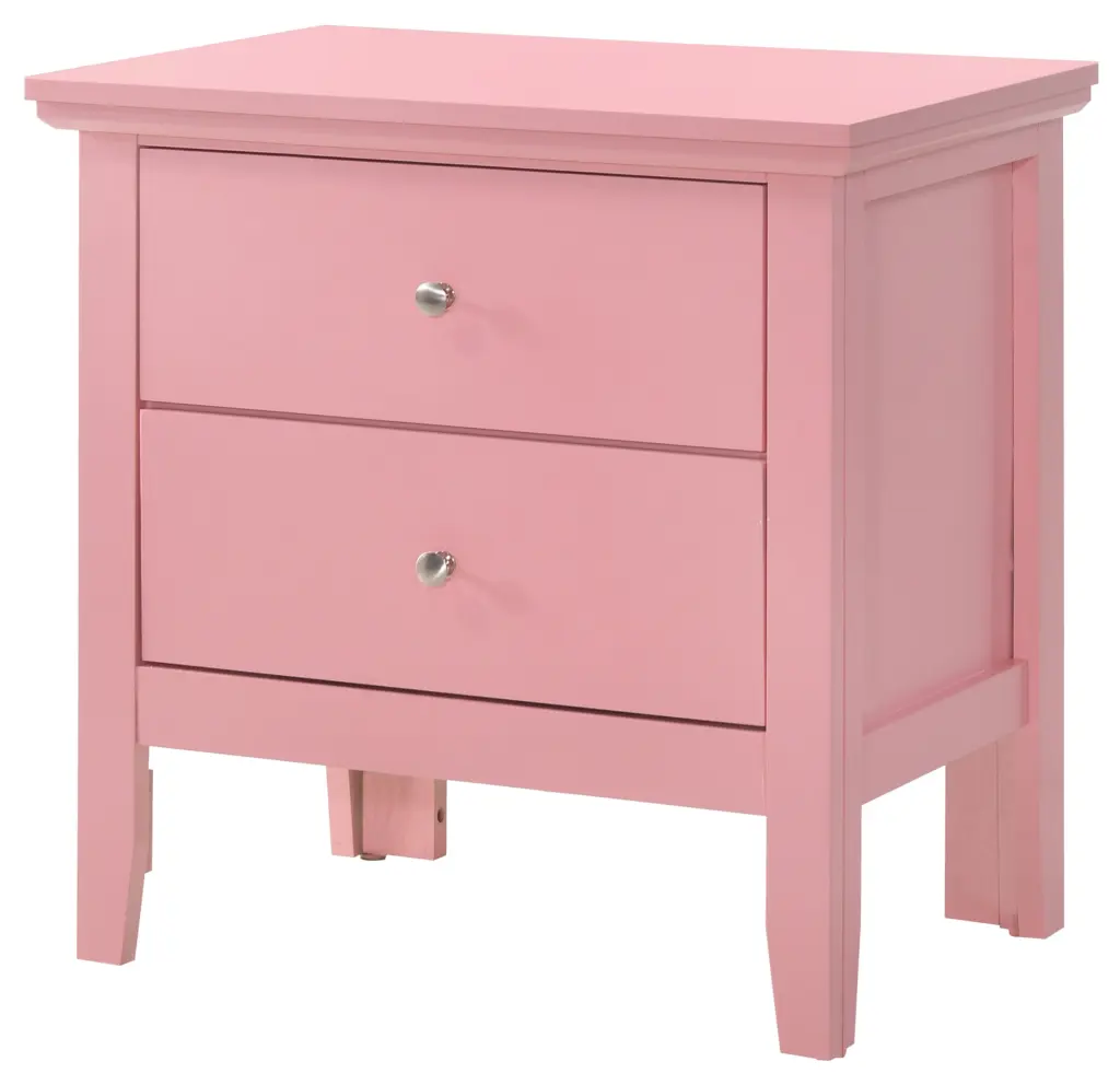 Primo G1334 N Nightstand Pink Particle Board glory furniture