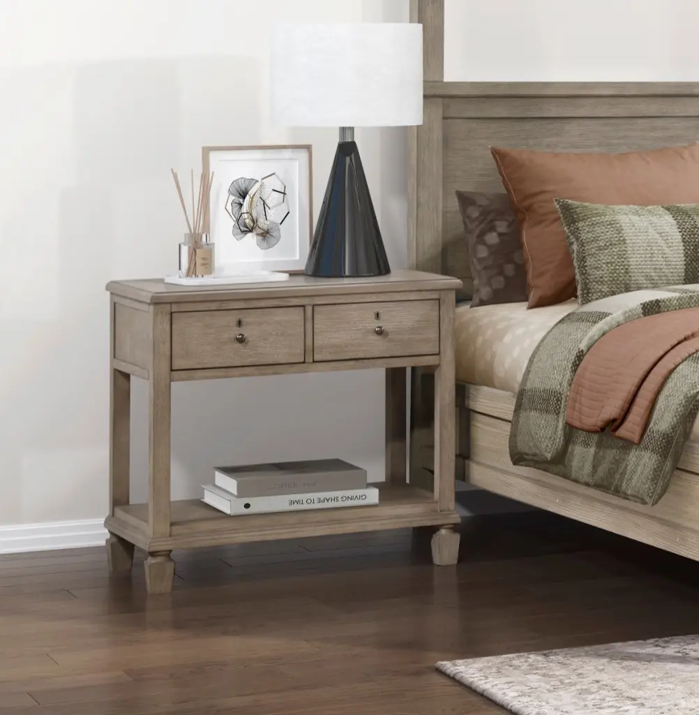 Gray Oak Finish Timeless Transitional Bedroom Home-decor 1Pc Nightstand kanepe