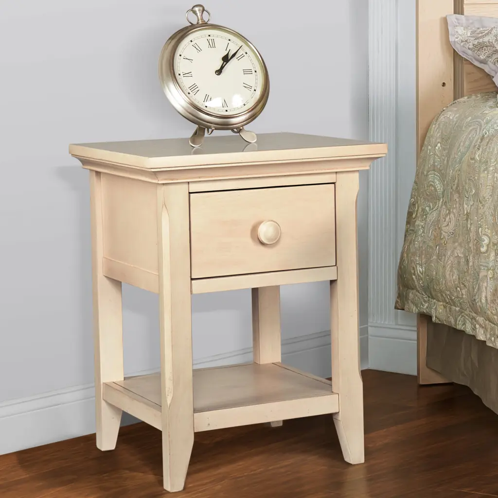 Overland Nightstand Sandstone Desert Sand Solid Timber Bedside Table Bedroom simple living