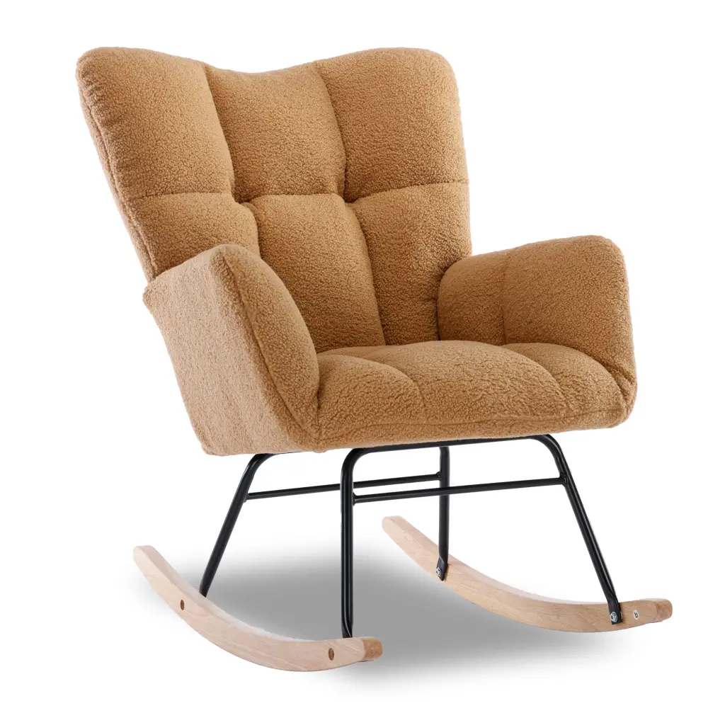 050 Teddy Fabric Rocking Glider Nursery Chair Living Room dg collection