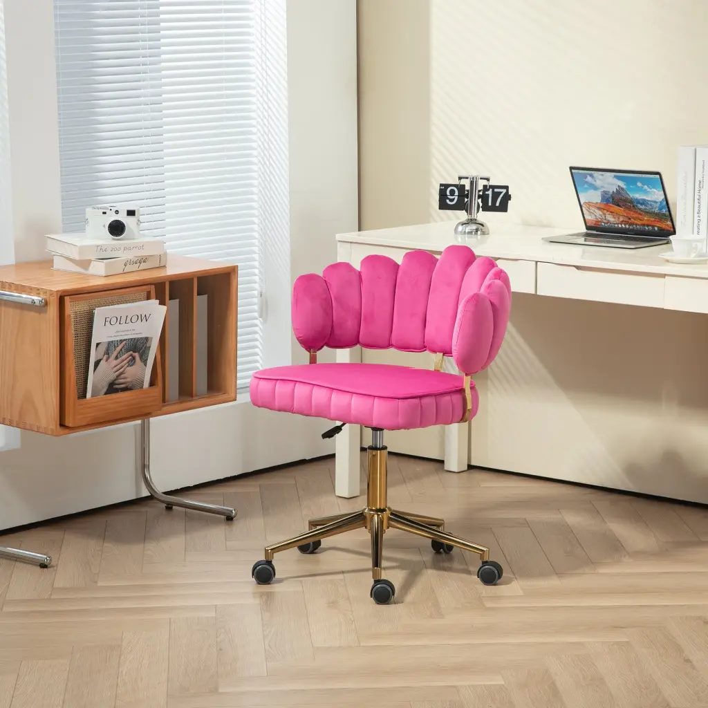 Coolmore Velvet Home Office Desk Chair Modern Cute Computer Chair coolmore w-395