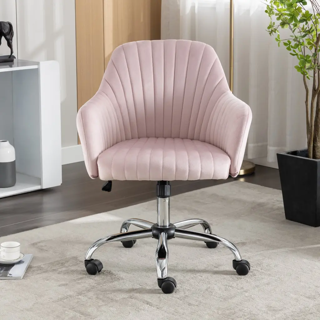 Accent Chair Modern Home Office Leisure Chair Customizable Velvet Headrest vanbow