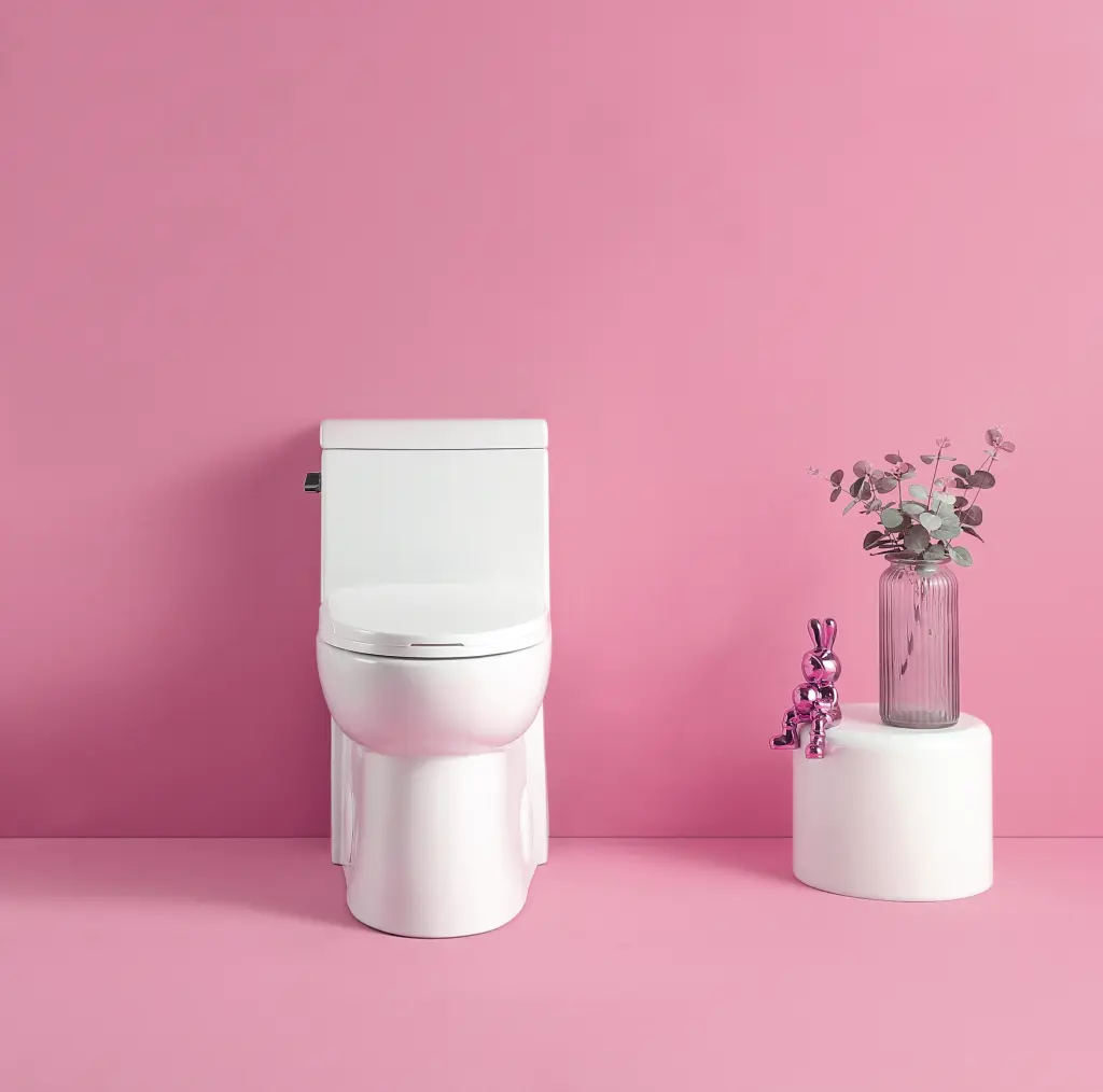 1.28 GPF Single Flush One Piece Elongated Water Saving Toilet bathin