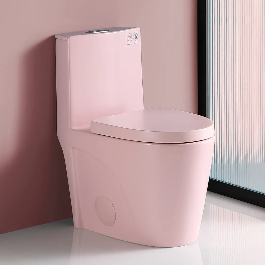 1.1 1.60 GPF Dual Flush One Piece Toilet Water Saving Elongated Comfort Height Bathroom Toilet bathin