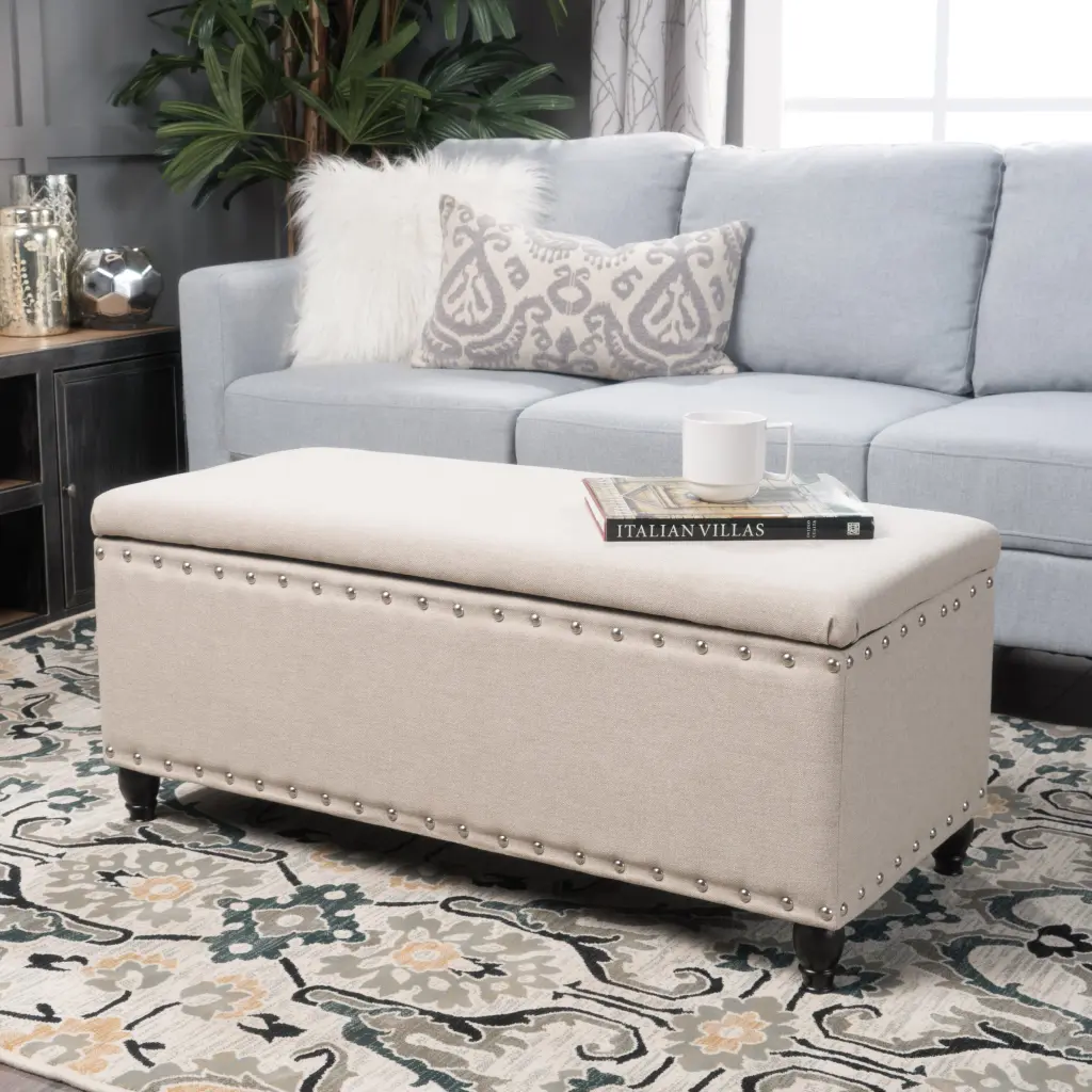 Storage Ottoman Wheat Material Living Room and Bedroom nh-an