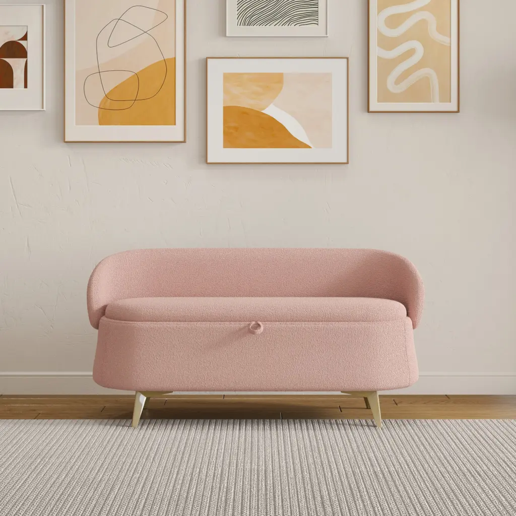50 Inches Multi Practical Long Rectangular Bed End Storage Sofa Stool ylf fff