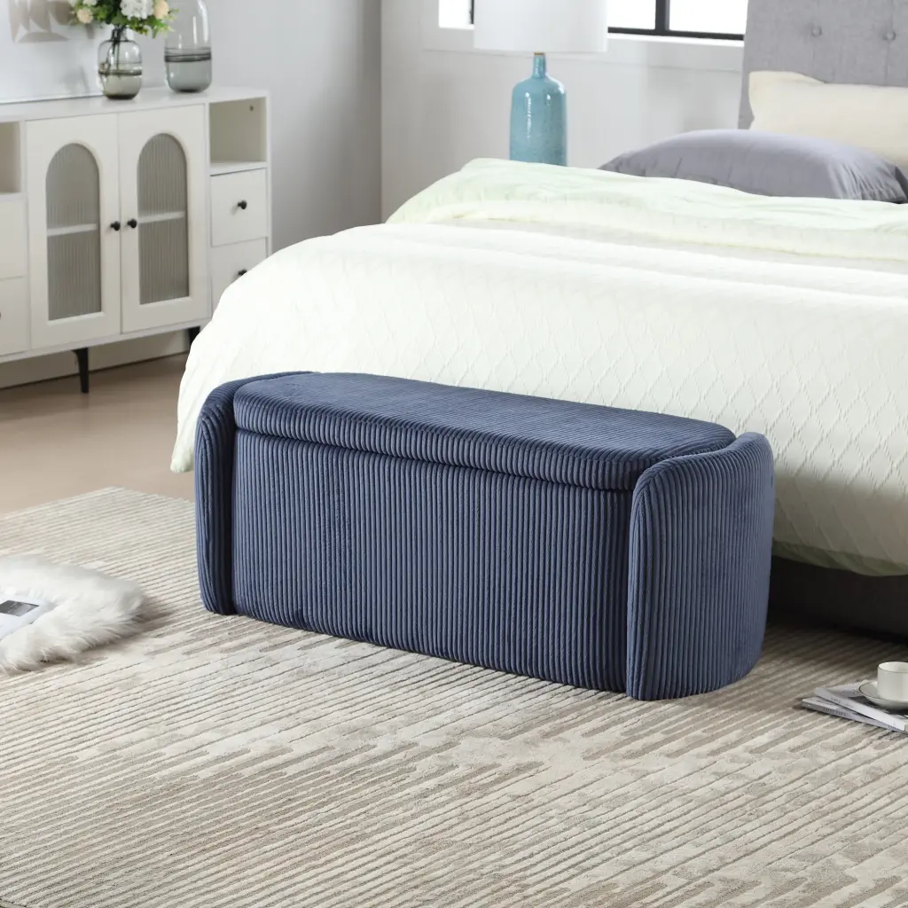 Coolmore Storage Ottoman Upholstered Material Bedroom or End Bench house hold-w1588