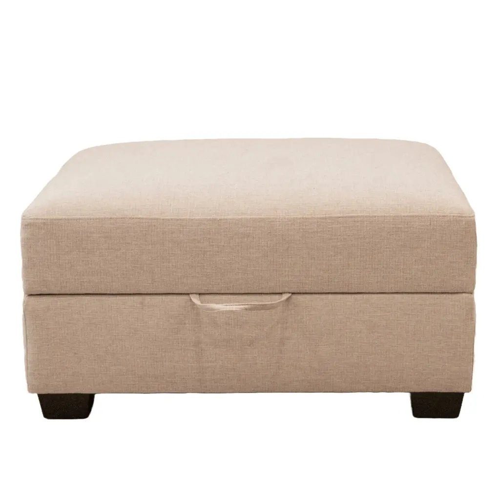 Classic Living Room Storage Ottoman Upholstered Footstool Hidden Compartment kanepe