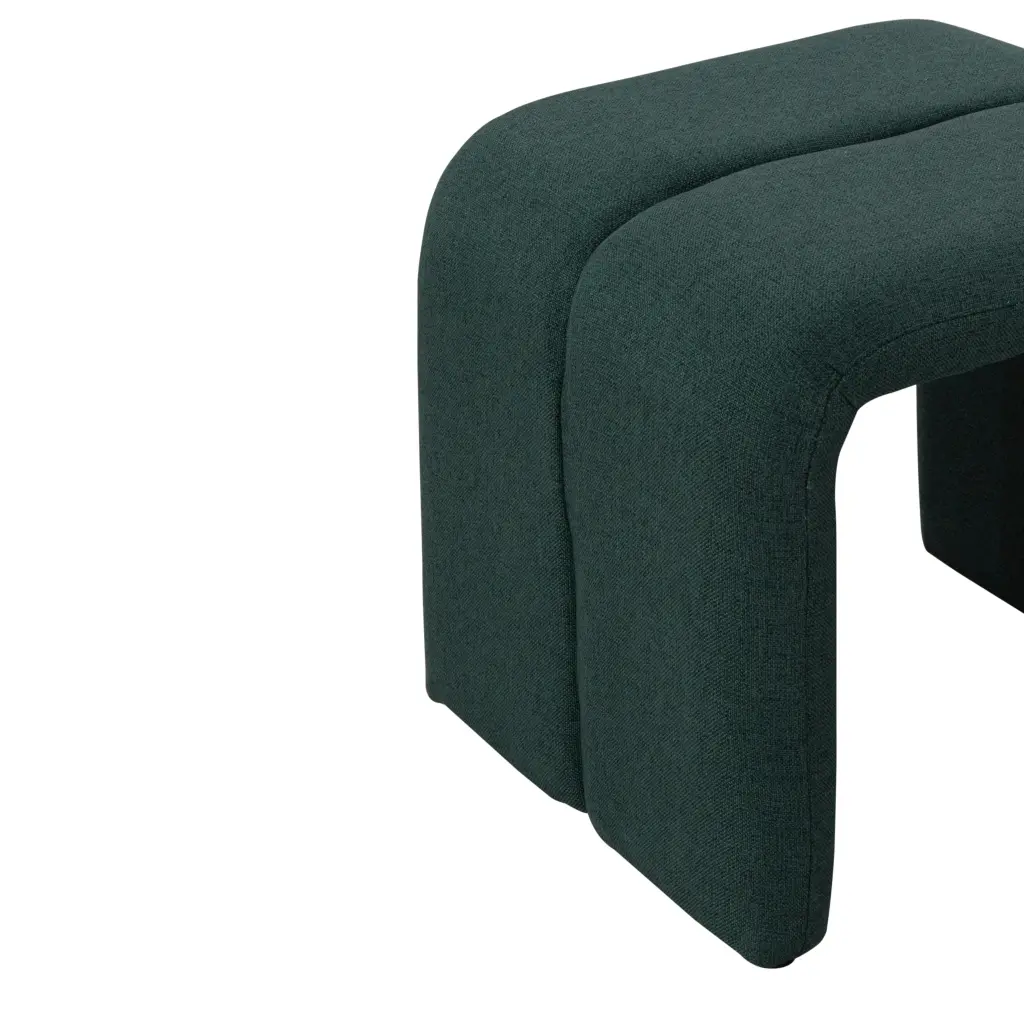 Modern Upholstered Ottoman Bench Set Including Four Benches Living Room rnb