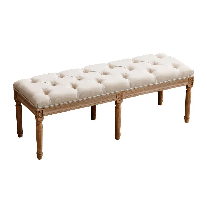Tufted Upholstered Bench Ottoman Bedroom Footrest And Seating yijian furniture co.- ltd