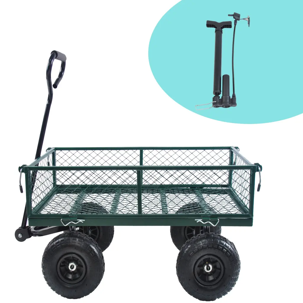 Wagon Shopping Basket Garden Cart Transporting Firewood and More qdxfl