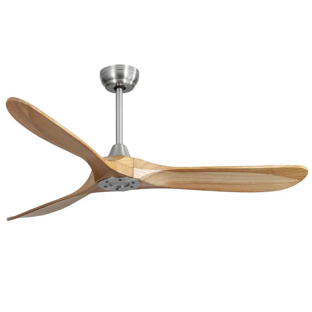 60 Inch Outdoor Ceiling Fan Without Light 3 Solid Wood Blade Dc Motor Weatherproof ceiling fan with light