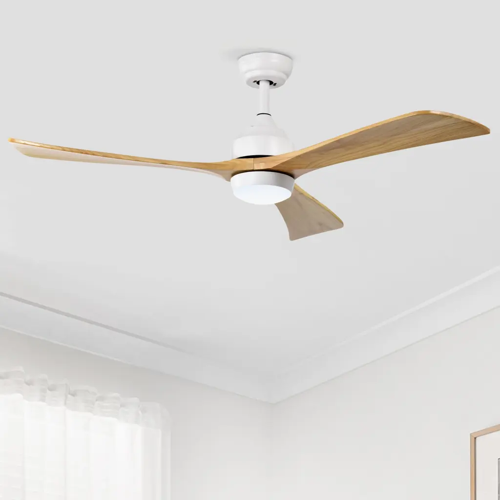 52 Ceiling Fan Lights Remote Control Quiet DC Motor 3 Blade Indoor Outdoor hengermei