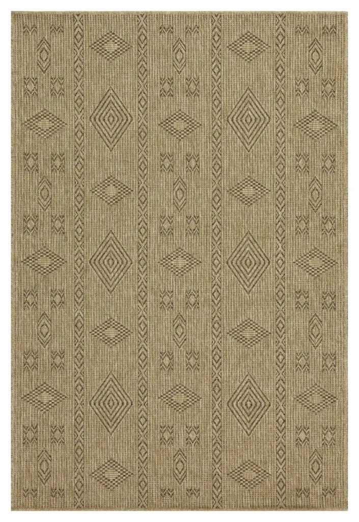 Earth GC NTL1002 Jute Mocha 5 Ft. 3 . X 7 Ft. 3 . Indoor Outdoor Area Rug icona home decor