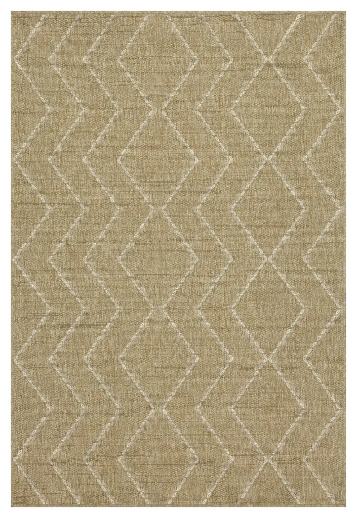 Earth GC NTL1011 Jute White 5x7 Indoor Outdoor Area Rug icona home decor