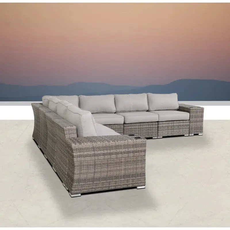 Fully Assembled Outdoor Wicker Patio Sofa Quick Installation Pre-Assembled lsi patio furniture