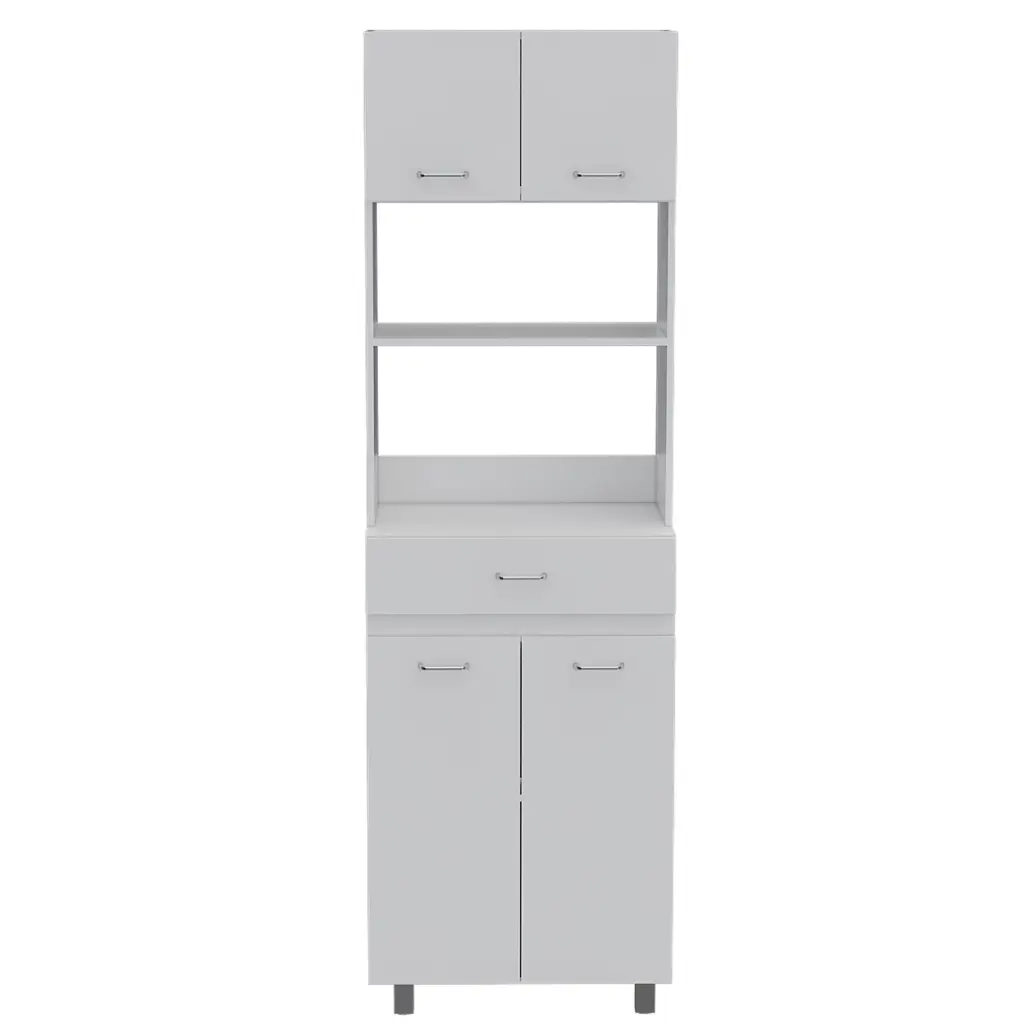 Madison White Particle Board Kitchen Oven Cabinet treevol furniture