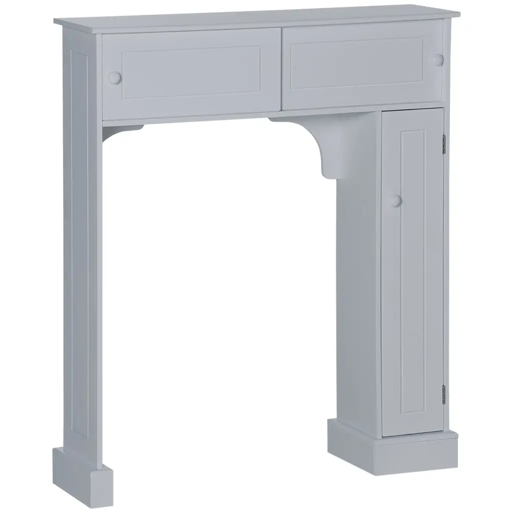 Kleankin Over Toilet Storage Cabinet Customizable Shelves aosom business