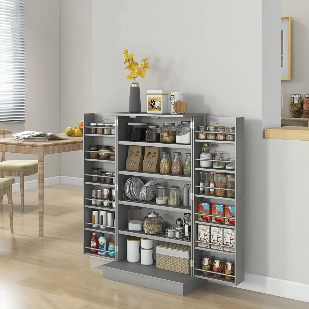 Homcom 41 Kitchen Pantry Storage Cabinet Freestanding Kitchen Cabinet Shelves aosom business