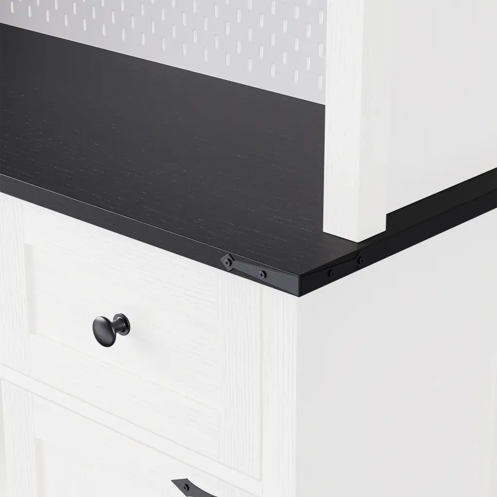 K&K 71 Farmhouse Pantry Bar Cabinet Internal Storage Rack Kitchen rnb
