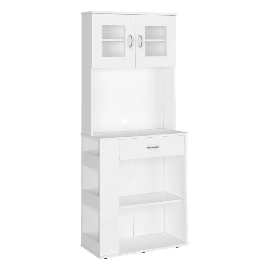 Pantry Cabinet 67 Inch Two Doors One Drawer Two Open Shelves Kitchen Storage rta mubles colombia