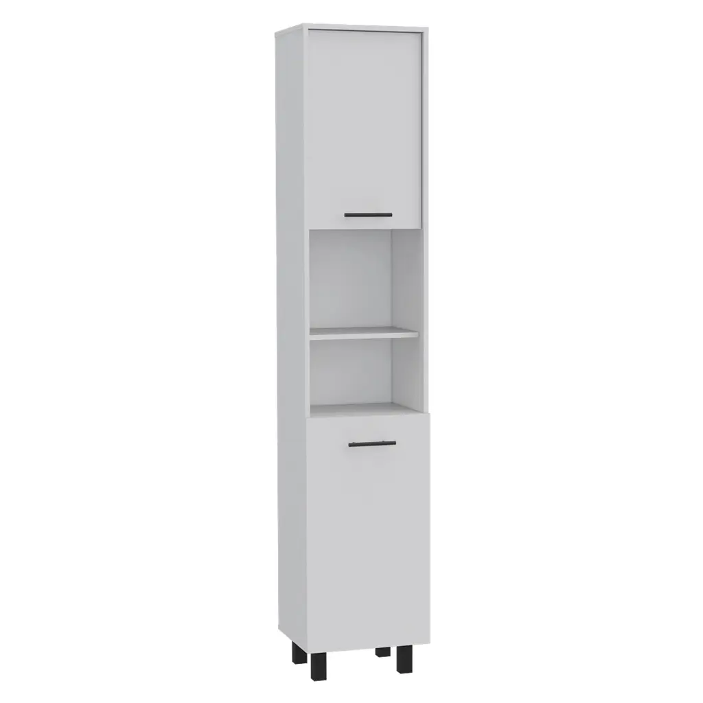Hobart Pantry Four Legs Three Interior Shelves and Two Cabinets Kitchen Storage rta muebles colombia