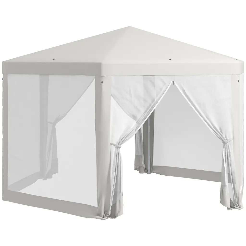 Outsunny 13x11 Feet Outdoor Party Tent Hexagon Sun Shade Shelter Canopy Garden Patio aosom business