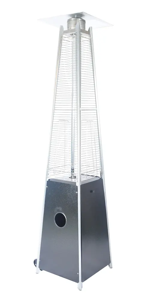 Quartz Glass Tube Patio Heater Visual Flame Heater 40000 BTU Black Stand w944 legacy heating