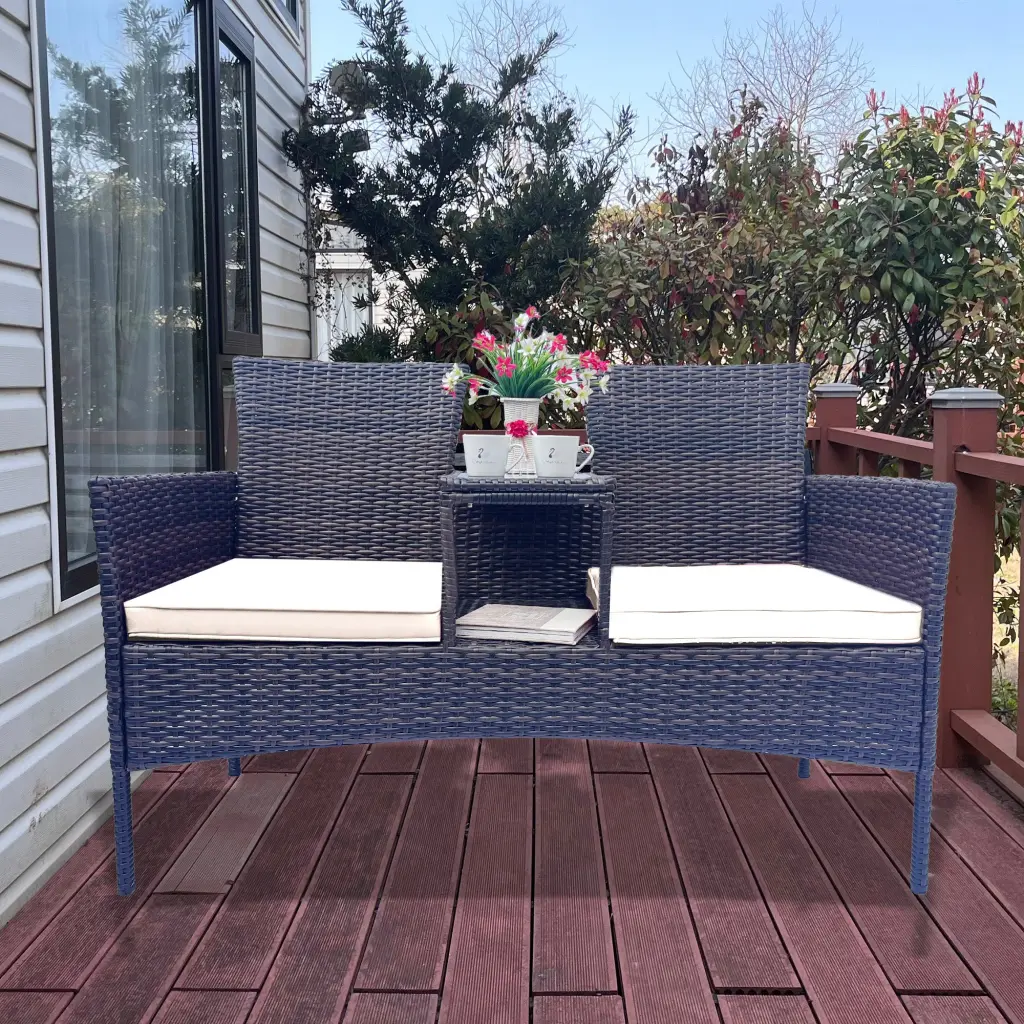 Wicker Patio Conversation Home Decor Set Outdoor Furniture Recliners age of garden