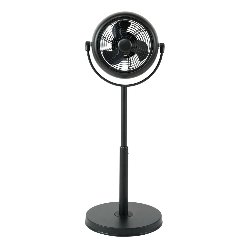 Effortless Deluxe Industrial Retro Pedestal Fan 360 Rotatable Stand Fan w1134dhs