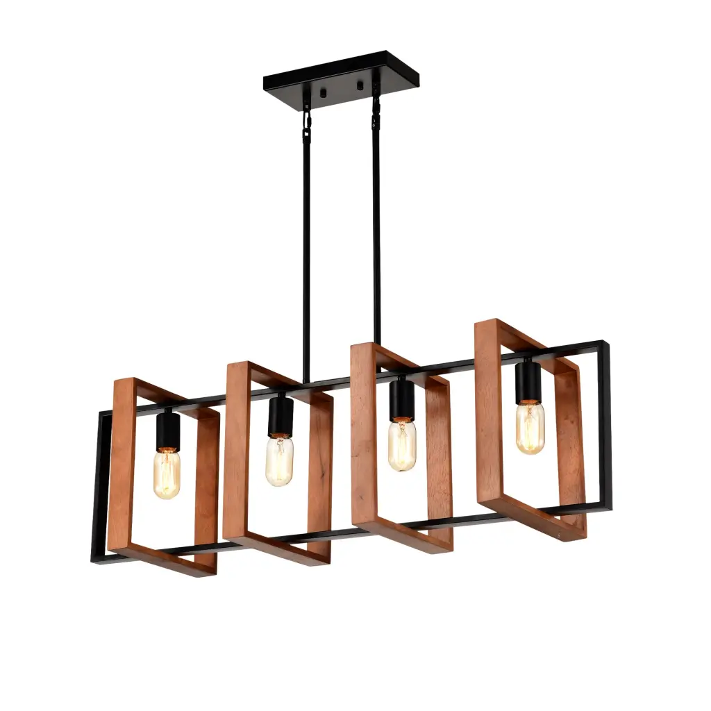 4 Light Kitchen Island Pendant Lighting Farmhouse Style Dining Room Light Fixture hengermei