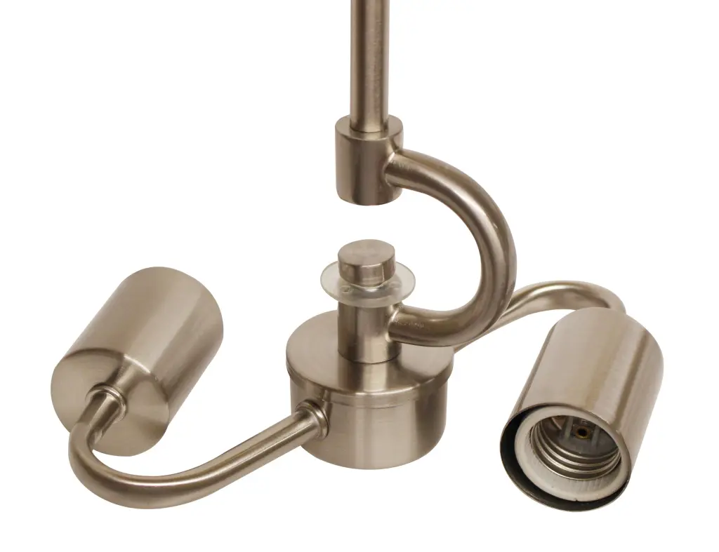 Brushed Nickel Hue Pendant Light Fixture 2 Lights Vintage Ceiling Lamp alabama lamp shades