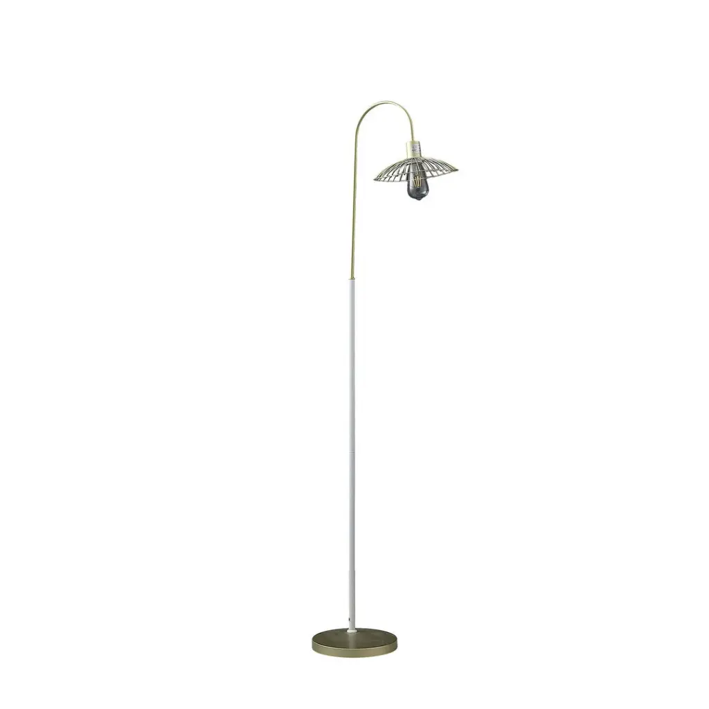 64.25 Inch Industrial Farm Pendant Cage Satin Matte Precious Metal White Metallic Finish california home