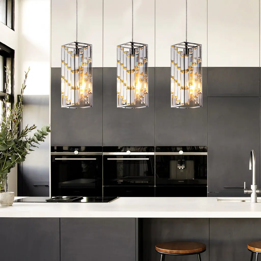 Modern Glass Pendant Light 3 Pack Customizable Ceiling Lamp lighting commune