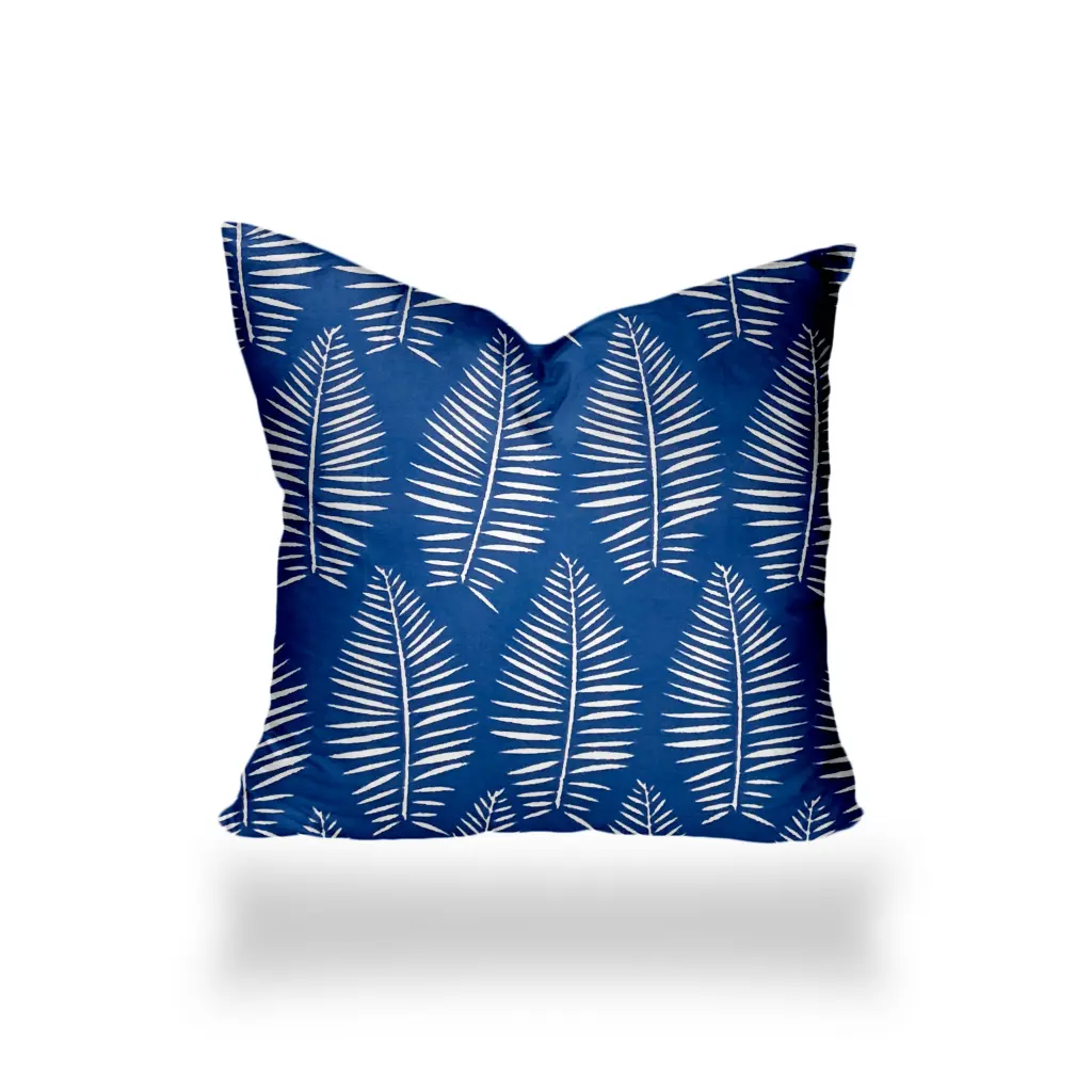Breezy Indoor Outdoor Soft Royal Pillow Cover 17x17 Envelope Style usa made pillow and pouf