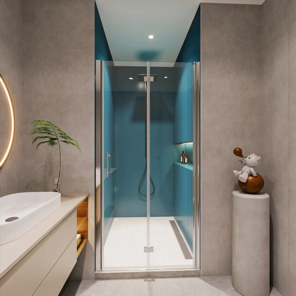 1 3 8 Inch Adjustment Universal Pivot Shower Door 1 4 Inch Tempered Glass pro shower