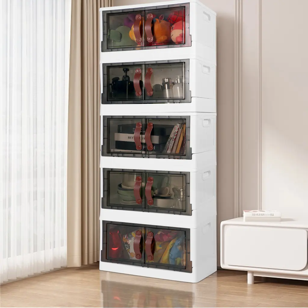 Yssoa 200 Qt Polymer Storage Bins Lids 50 Gal Cabinet Home Organization w1134dhs