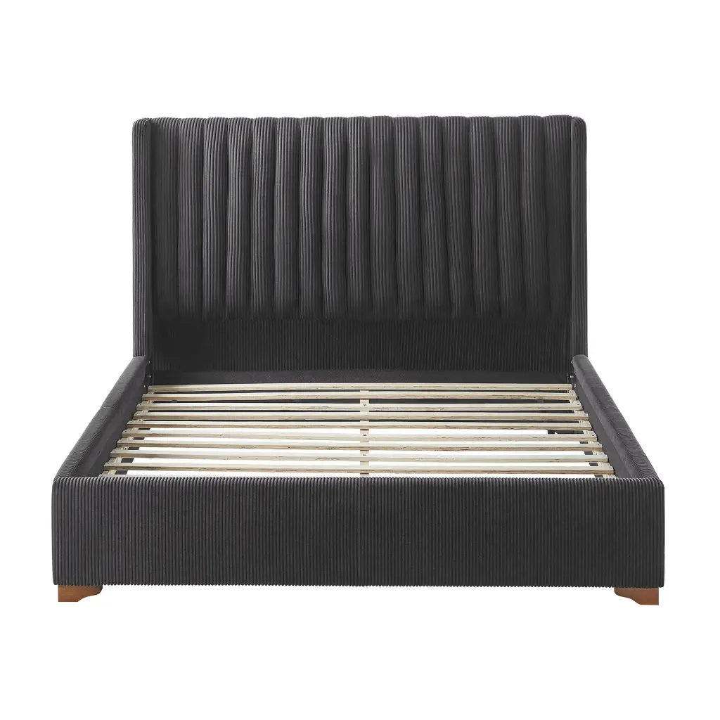 Queen Dimensions Modern Design Bed Frame Upholstered Queen Bed Frame Platform justone