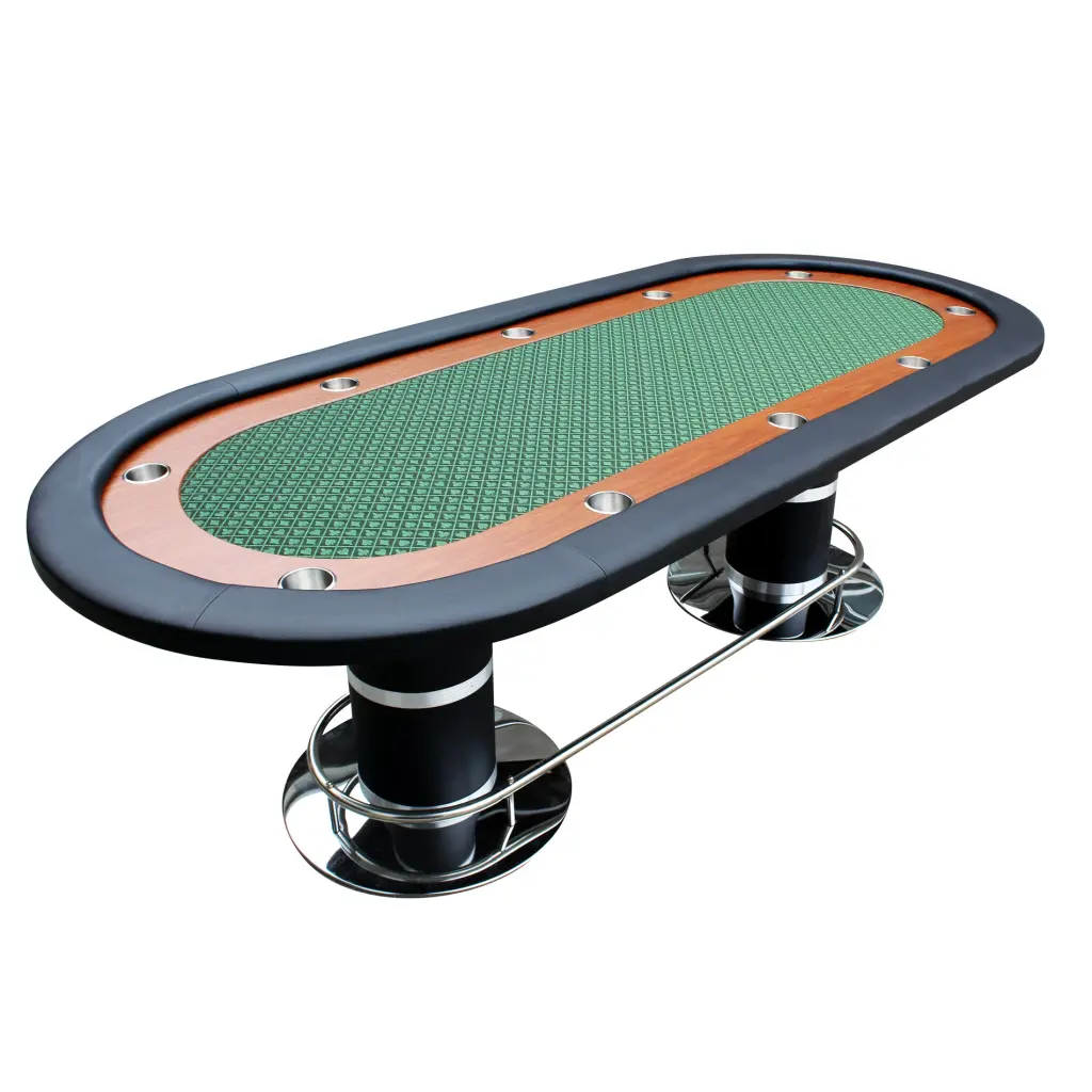 96 Inch 10 Player Poker Table Speed Cloth Felt Casino Games w2748