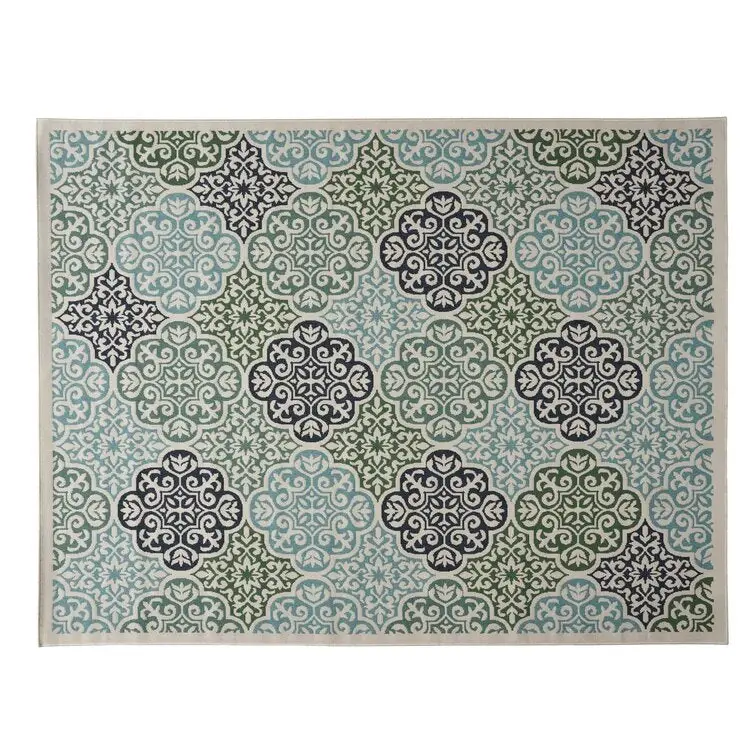 Meridian 1393L 7'10 x 10 Ivory Multi Polypropylene Area Rug nh-kisa