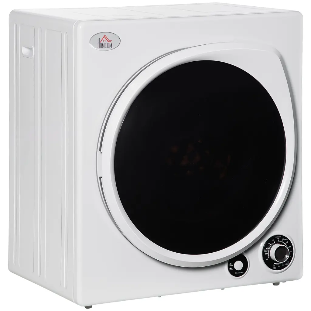 Homcom Automatic Dryer Machine 1350W 3.22 Cu Ft Portable Clothes Dryer Travel aosom business