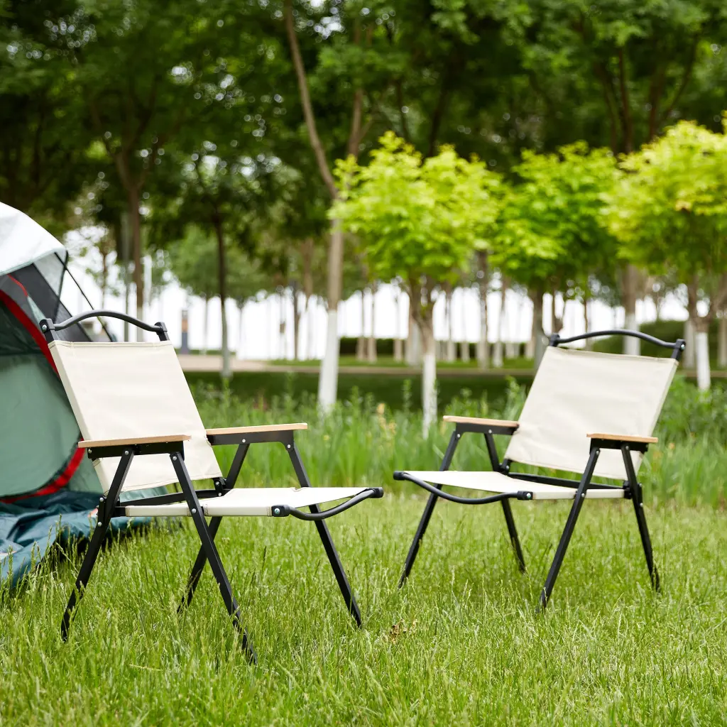 2 Piece Folding Outdoor Chair Indoor Outdoor Camping Picnics Beach rnb