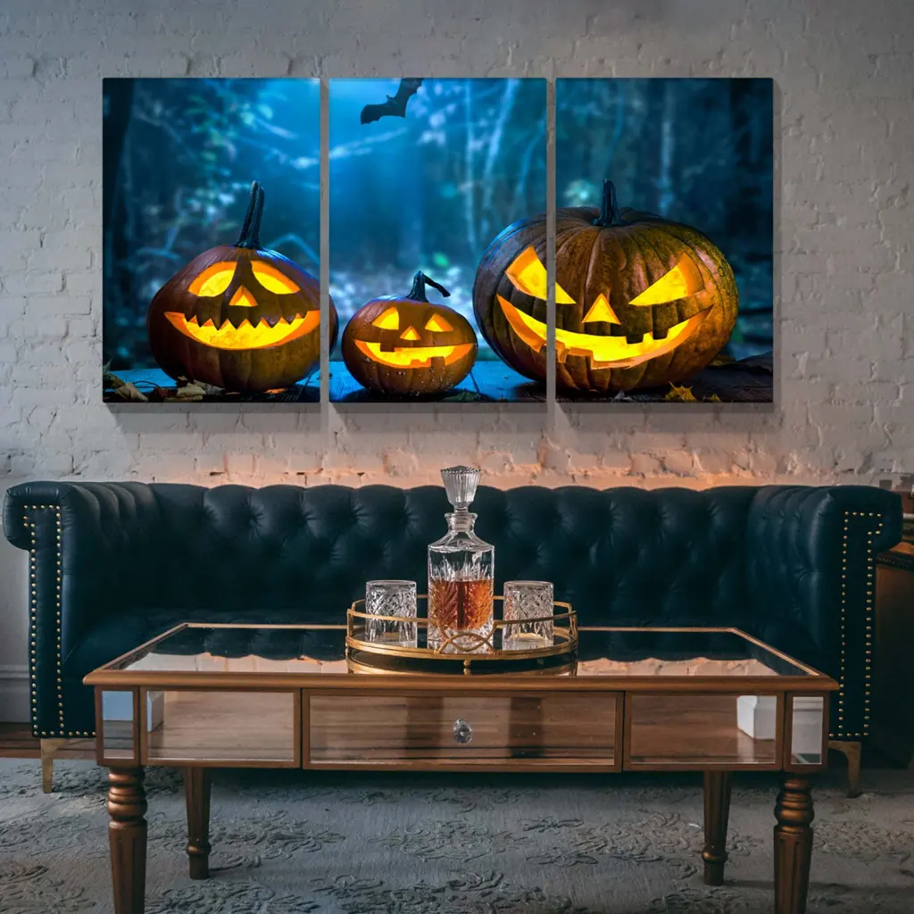 3 Piece Halloween Wall Art Festival Paintings Decorations Party Gift Poster looife art