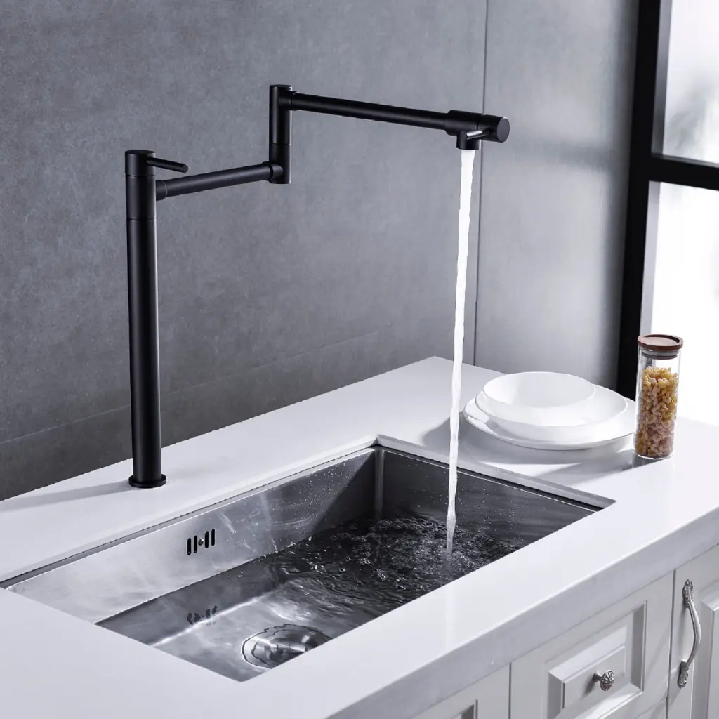 Pot Filler Faucet Extension Shank Matte Black Copper Alloy Kitchen Sink Faucet w928 dongtu group