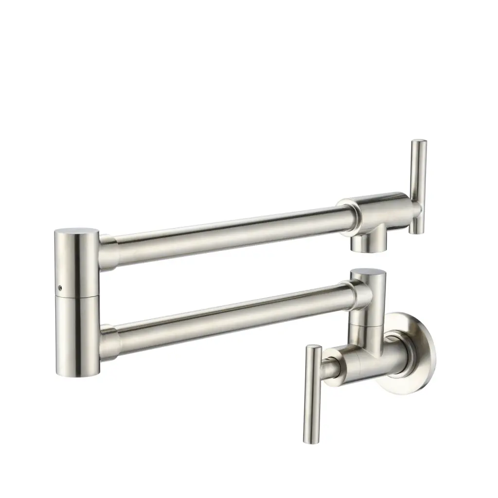 Wall Mount Folding Kitchen Pot Filler Faucet Applicator Nickel Brass w928 dongtu group