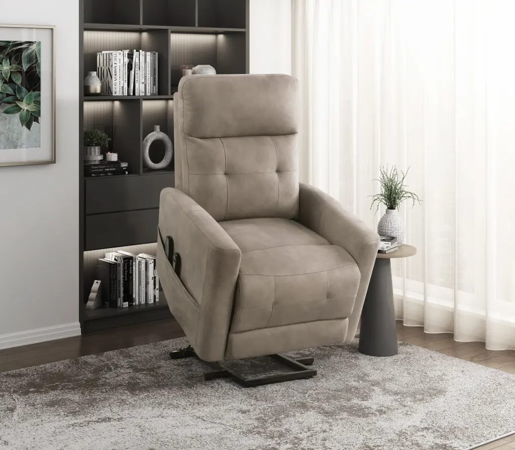 Power Lift Chair Massage And Heat Brown Microfiber Upholstery Recliner Elderly kanepe