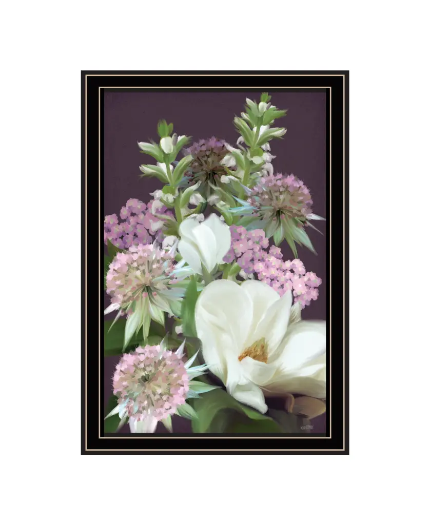 Wild Plum Bouquet Framed Print House Fenway Ready to Hang trendy decor 4u