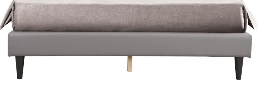 Deb G1112 Qb Up Queen Bed All One Box Light Grey Foam Pu Mattress glory furniture