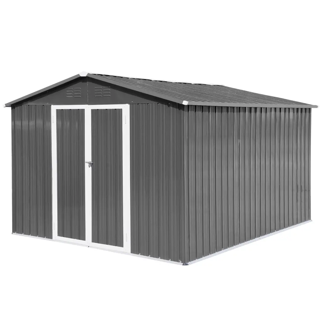 8FTx4FTx1.8FT Tall Raised Garden Bed Outdoor Metal Planter Box Flowers storage sheds